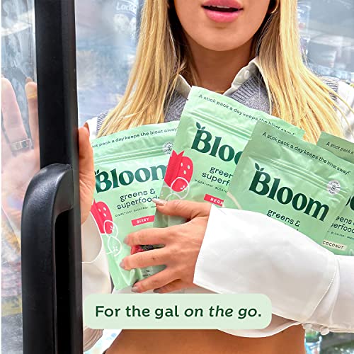 Bloom Nutrition Green Superfood | Best Tasting Greens Powder | Complete Whole Foods (Organic Spirulina, Chlorella, Wheat Grass), Probiotics, Digestive Enzymes, Antioxidants, & Adaptogens
