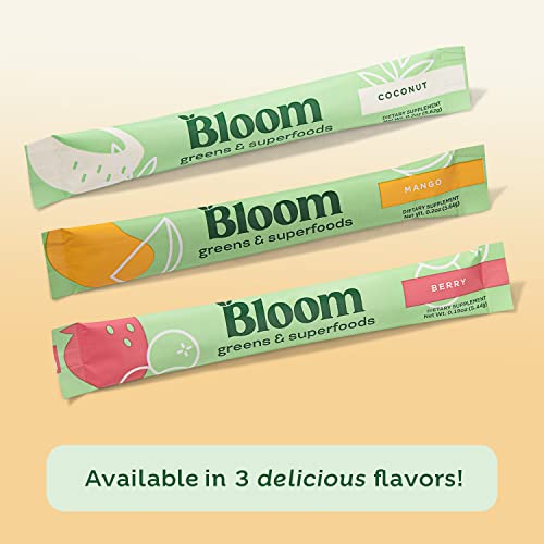 Bloom Nutrition Green Superfood | Best Tasting Greens Powder | Complete Whole Foods (Organic Spirulina, Chlorella, Wheat Grass), Probiotics, Digestive Enzymes, Antioxidants, & Adaptogens