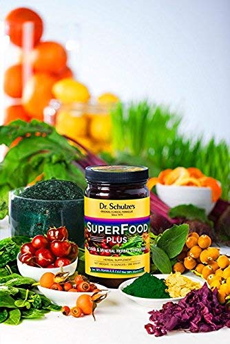 Dr. Schulze’s SuperFood Plus | Vitamin & Mineral Herbal Concentrate | Daily Nutrition & Increased Energy | Gluten-Free & Non-GMO | Vegan | 390 Tabs | Packaging May Vary