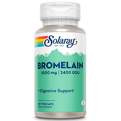 SOLARAY Bromelain Supplement, 1000mg | 60 Count