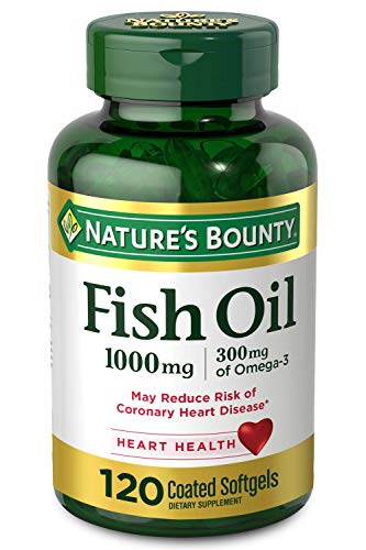 Nature’s Bounty Fish Oil, 1000mg, 300mg of Omega-3