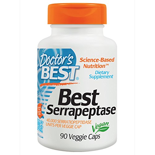 Doctor's Best, Best Serrapeptase, 90 Veggie Caps - 2pc