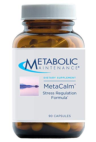 Metabolic Maintenance MetaCalm - Stress Regulation Formula with Methylated Folate, Magnesium Glycinate, GABA, 5-HTP, L-Theanine - Vitamin B6 Mood Support & Relaxation Support Calm Pills (90 Capsules)