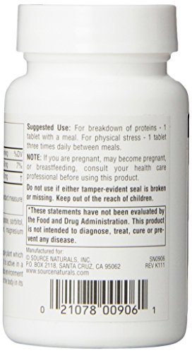 Source Naturals Bromelain 500mg Proteolytic Enzyme Supplement - 60 Tablets (Pack of 2)