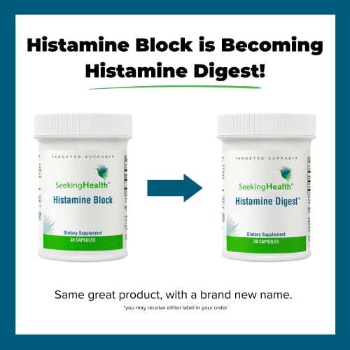 Seeking Health | Histamine Block | DAO Supplement Enzyme | Food Intolerance | Histamine Intolerance | GI Tract Supplements | Dhist Capsules