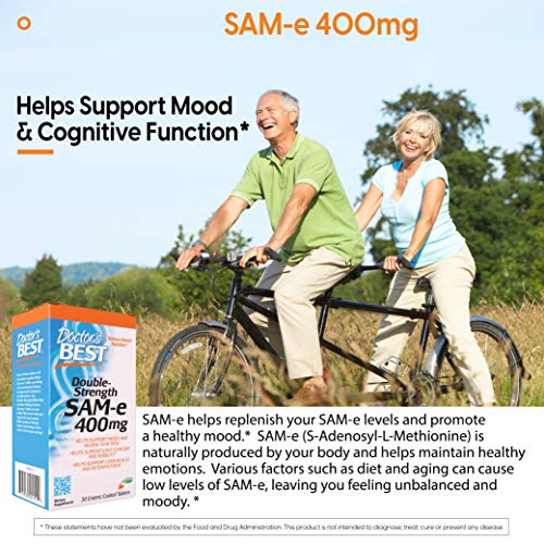 Doctor's Best SAM-e 400 mg (Double Strength), Enteric Coated Tablets