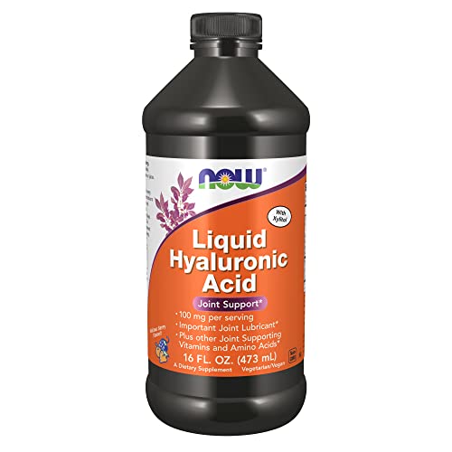 NOW Supplements, Liquid Hyaluronic Acid, Delicious Berry Flavor, 100 mg Per Serving, 16-Ounce