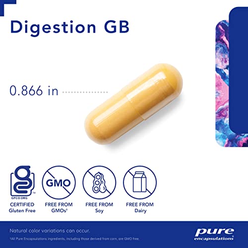 Pure Encapsulations Digestion GB | Digestive Enzyme Supplement to Support Gall Bladder and Digestion of Carbohydrates and Protein*