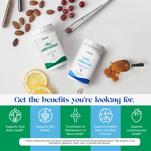 USANA CellSentials - Core Minerals and Vita Antioxidant with InCelligence Technology to Support Total Body Health* - 112 Tablets Per Bottle - 28 Day Supply