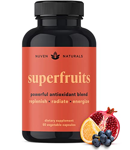 Nuven Naturals Immune Support - Antioxidants Supplement - Immune Support Supplement, Natural Energy, Beauty & Skin - Vitamin A, Vitamin E, Vitamin C, Zinc - Super Foods Acai, Pomegranate, Goji Berry