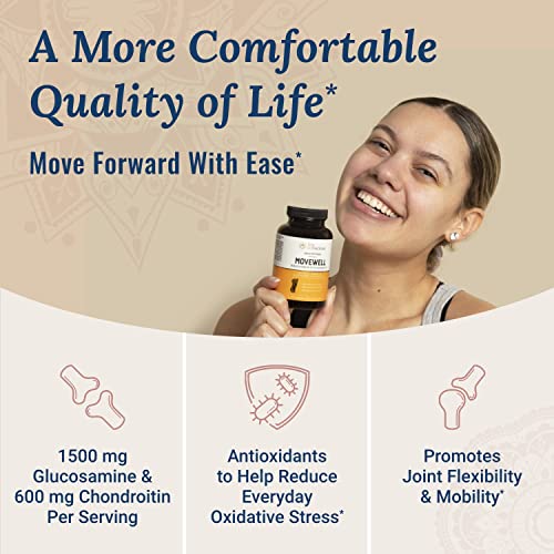 Glucosamine Chondroitin with MSM, Hyaluronic Acid, and More - MoveWell by LiveWell | Joint Health Supplement