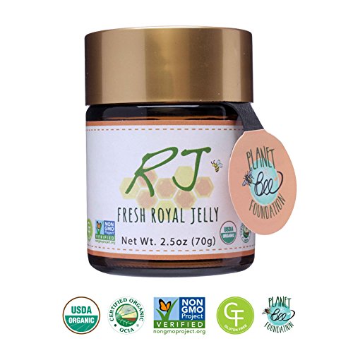 Greenbow Organic Fresh Royal Jelly - 100% USDA Certified Organic, Non-GMO, Pure, Gluten Free - One of The Most Nutrition Packed - (70g)