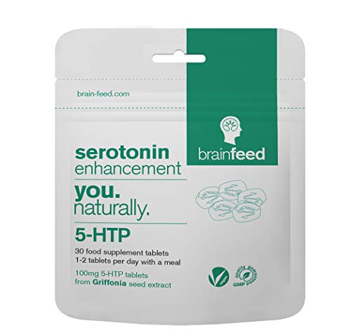 Serotonin Supplement 5HTP |100mg 5 HTP per Tablet | Natural 5-HTP Supplement from Griffonia Seed Extract | Mood Booster | 30 Tablets- 1 a Day