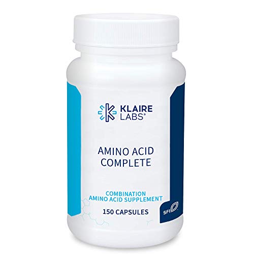 Klaire Labs Amino Acid Complete Supplement - Essential Amino Acid Blend - 19 Free Form Essential & Non-Essential Amino Acids with Taurine - Supports Muscle Health & Protein Absorption (150 Capsules)