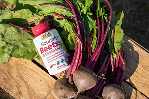 COUNTRY FARMS Bountiful Beets Root Capsules, Wholefood Beet Extract Superfood, Natural Nitric Oxide Booster, Circulation and Immune Support, 90 Count, 90 Servings