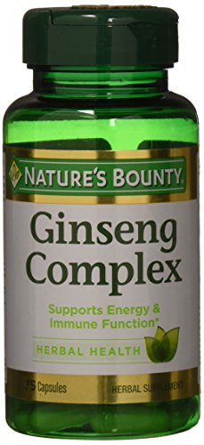 Nature's Bounty - Ginseng Complex Plus Royal Jelly - 75 Capsules