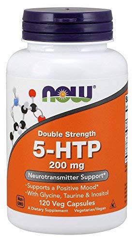 Now Foods 5-HTP 200 Milligrams,120 Vcaps (Pack of 2)