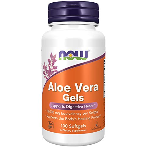NOW Supplements, Aloe Vera (Aloe barbadensis) 10,000 mg, Supports Digestive Health*, 100 Softgels