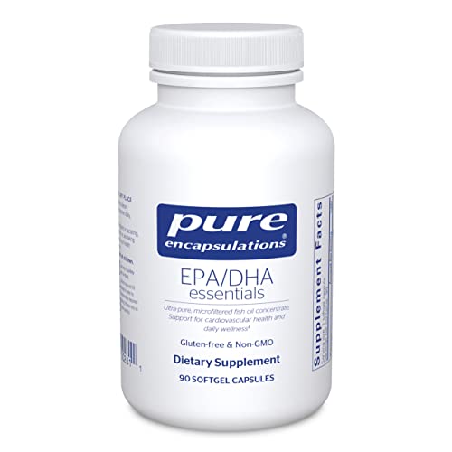 Pure Encapsulations EPA/DHA Essentials | Fish Oil Concentrate Supplement to Support Cardiovascular Health* | 90 Softgel Capsules