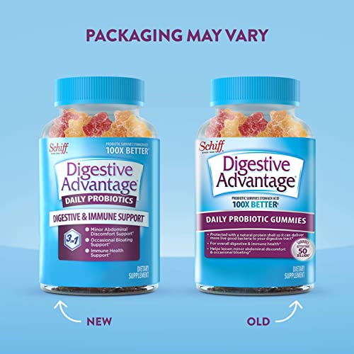 Digestive Advantage Kids Daily Probiotic - Natural Fruit Flavor Gummies with Digestive Advantage Kids Assorted Flavor Daily Probiotic Straws