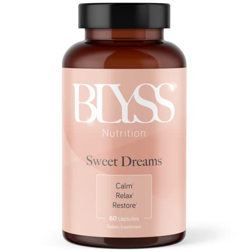 BLYSS Nutrition 5 HTP Plus GABA Supplements for Women - Sleep, Mood & Stress Management - Non-GMO, Gluten Free, 60 Veggie Caps