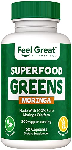 Organic Superfood Greens Fruit & Vegetable Supplement by Feel Great Vitamin Co.