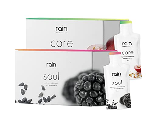 Rain Soul and CORE Antioxidant Powerful Superfoods Supplements - 2 Packs (30 Packets Each)