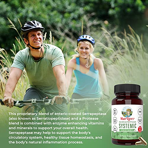 Serrapeptase Enzymes | Up to 2 Month Supply | Vegan Serrapeptase High Potency Sinus Relief Pills for Allergy Support, Tissue Health and Cellular Health | Plant Based, Vegan Capsule | Enteric Coated