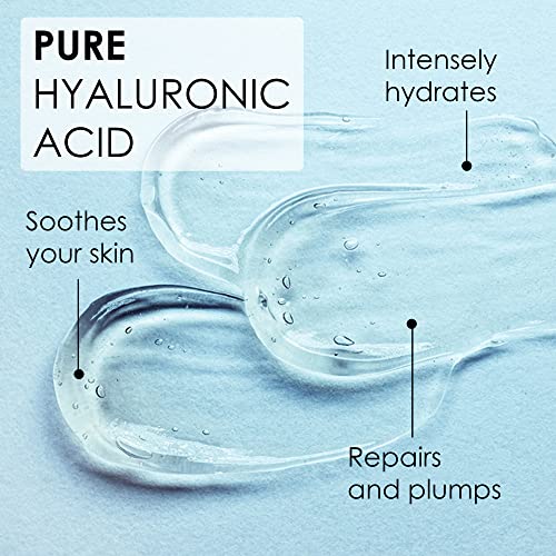 Hyaluronic Acid for Face - 100% Pure Medical Quality Clinical Strength Formula - Anti aging serum for your skin and lips (2 oz)
