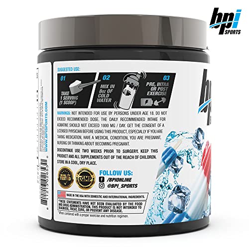 BPI Sports Best BCAA - The Building Blocks of Protein and Muscle - Post-Workout Recovery - Weight Loss Support - Rainbow Ice, 30 Servings, 300 g