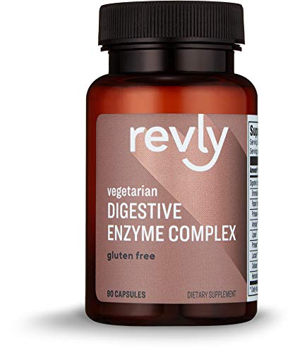 Amazon Brand - Revly Digestive Enzyme Complex, Supports Healthy Digestion, 45 Servings, 90 Count (Pack of 1)