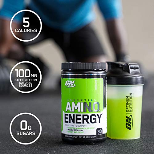 Optimum Nutrition Amino Energy - Pre Workout with Green Tea, BCAA, Amino Acids, Keto Friendly, Green Coffee Extract, Energy Powder