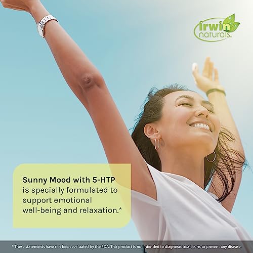 Irwin Naturals Sunny Mood with 5-HTP, Plus Vitamin D3, 80 Liquid Soft-Gels