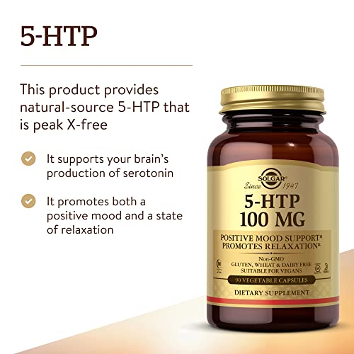 Solgar, 5-HTP 100 mg, 90 Vegetable Capsules