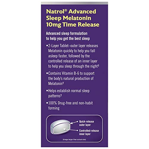 Natrol Melatonin Advanced Sleep Tablets with Vitamin B6
