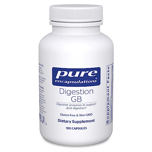 Pure Encapsulations Digestion GB | Digestive Enzyme Supplement to Support Gall Bladder and Digestion of Carbohydrates and Protein* | 180 Capsules