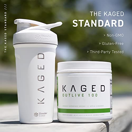 Kaged Muscle Outlive 100 Organic Superfoods and Greens Powder with Apple Cider Vinegar, Antioxidants, Adaptogen, Prebiotics