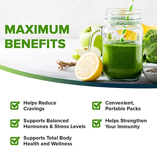 Organifi: GO Packs - Green Juice - Organic Superfood Supplement Powder - 14 Servings - Organic Vegan Greens - Hydrates and Revitalizes