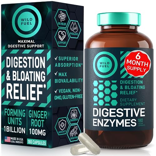 Digestive Enzymes with Probiotics and Prebiotics - Gut Health, Digestion Supplement with Bioactives Artichoke Ginger Turmeric – Vegan Probiotic Enzymes Digestive Health and Bloating Relief - 180 Caps