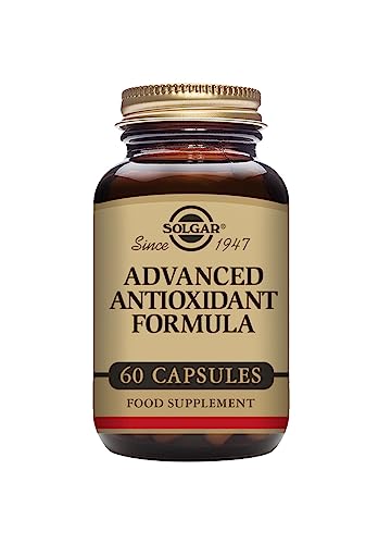 Solgar Advanced Antioxidant Formula, 60 Vegetable Caps - Full Spectrum Antioxidant Support - Contains Zinc, Vitamin C, E & A - Immune System Support - Vegan, Gluten Free, Dairy Free - 30 Servings