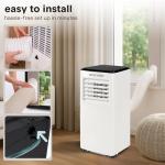 SereneLife 8000 BTU Portable Air Conditioner with Heat, Compact 4-in-1 Portable AC & Heater for Room Up to 350 Sq Ft with Dehumidifier & Fan Function, Remote Control, Window Mount Kit, 13" x 11" x 26"