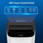 16,000 BTU Inverter Portable Air Conditioner with Remote, Free Stand Cooling Portable AC Unit for Room up to 800 sq.ft, with Dehumidifier & Fan,Dual Hose,Windows Kit,Quiet Sleep Mode(45dB)