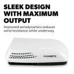 Dometic Penguin II High Efficiency, Low Profile Rooftop Air Conditioner, Ducted or Non-Ducted Application, 13.5K BTU, Polar White, Cool Only, No Pre-Installed Controls