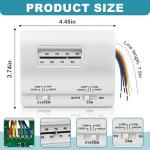 7330F3852 RV Air Conditioner Thermostat, Single Stage Heating & Cooling Control Compatible with Coleman Mach Series,White