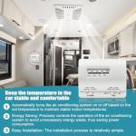 7330F3852 RV Air Conditioner Thermostat, Single Stage Heating & Cooling Control Compatible with Coleman Mach Series,White