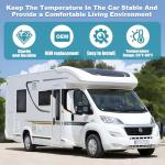 7330F3852 RV Air Conditioner Thermostat, Single Stage Heating & Cooling Control Compatible with Coleman Mach Series,White