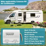 7330F3852 RV Air Conditioner Thermostat, Single Stage Heating & Cooling Control Compatible with Coleman Mach Series,White