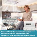 7330F3852 RV Air Conditioner Thermostat, Single Stage Heating & Cooling Control Compatible with Coleman Mach Series,White