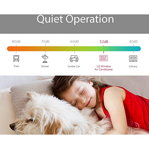 LG 6,000 BTU Window Air Conditioner, Quiet Operation