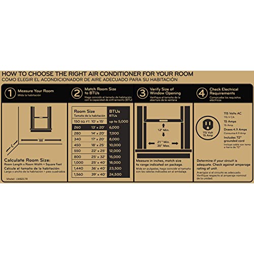 LG 6,000 BTU Window Air Conditioner, Quiet Operation